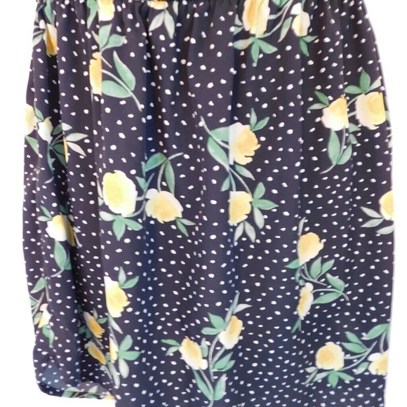 Mint of blush Summer black lemon tropical dress - Picture 4 of 4